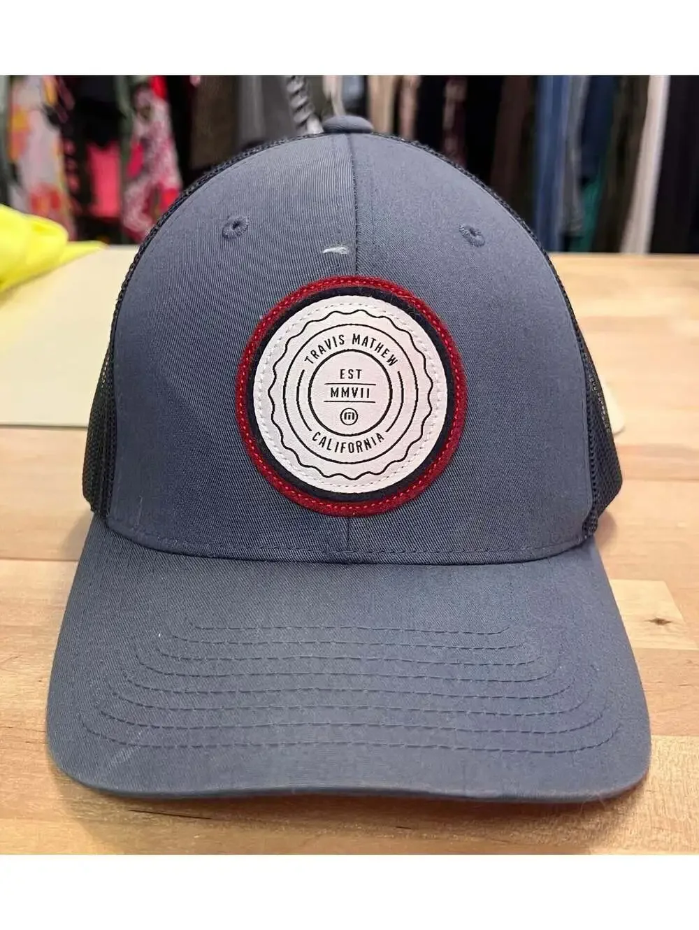 Travis Mathew Blue California Trucker Hat